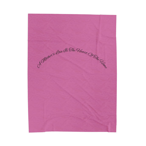 Cozy Velveteen Plush Blanket - A Mother&