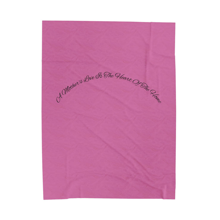 Cozy Velveteen Plush Blanket - A Mother&