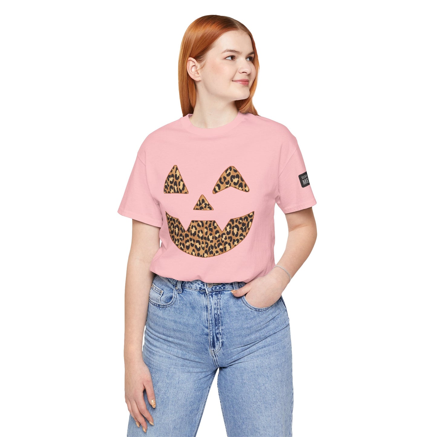 Leopard Print Jac O'Lantern Halloween Tee