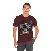 Funny Dad Joke Short Sleeve Tee, Papa Brings the Bacon
