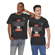 Funny Dad Joke Short Sleeve Tee, Papa Brings the Bacon