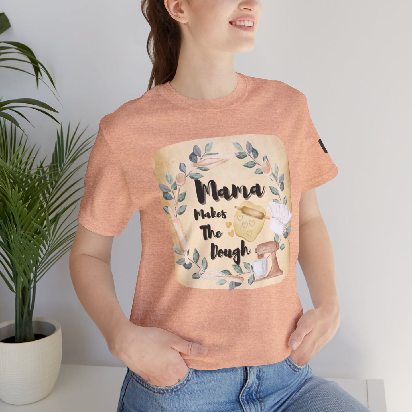 Momma Makes The Dough Short Sleeve Funny Cooking Shirt