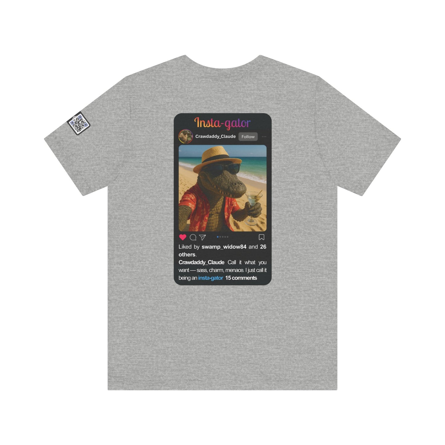 Insta-gator Fun Unisex T-Shirt Style 1