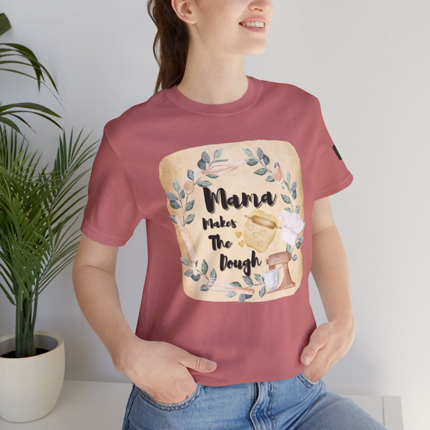 Momma Makes The Dough Short Sleeve Funny Cooking Shirt