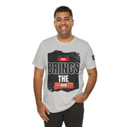 Funny Dad Joke Short Sleeve Tee, Papa Brings the Bacon