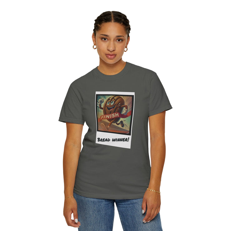 Unisex Bread Winner T-Shirt with vibrant finish and unique design.