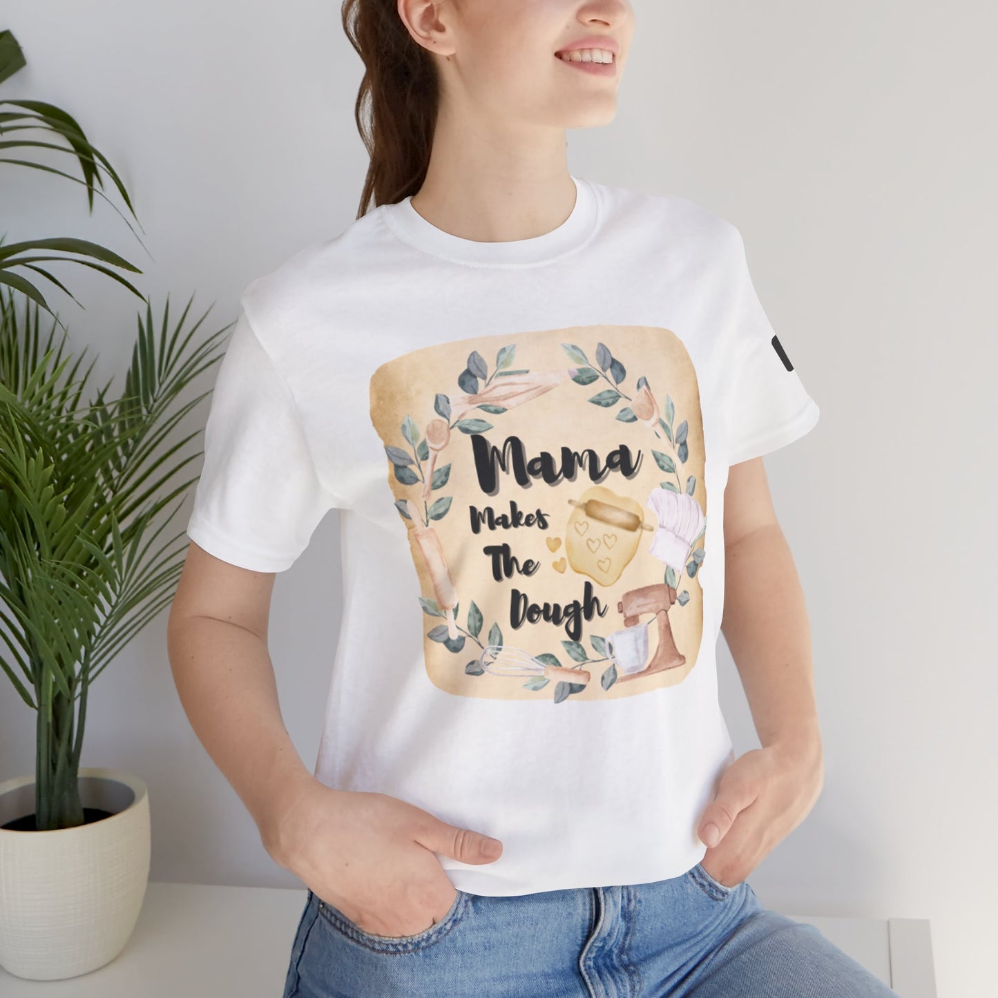 Momma Makes The Dough Short Sleeve Funny Cooking Shirt