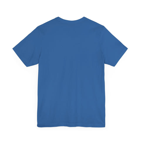 "I Am On F.I.R.E." motivational t-shirt, blue, unisex jersey short sleeve, breathable and lightweight fabric, perfect for F.I.R.E. Movement enthusiasts.