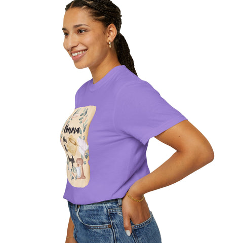 Unisex garment-dyed t-shirt with "Mom&