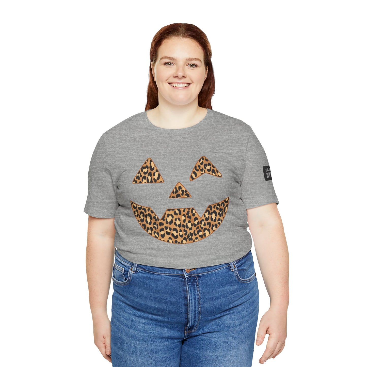 Leopard Print Jac O'Lantern Halloween Tee