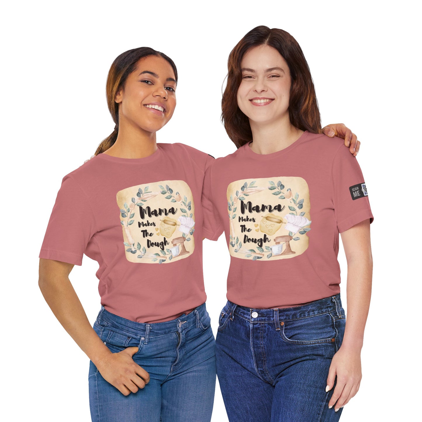 Momma Makes The Dough Short Sleeve Funny Cooking Shirt