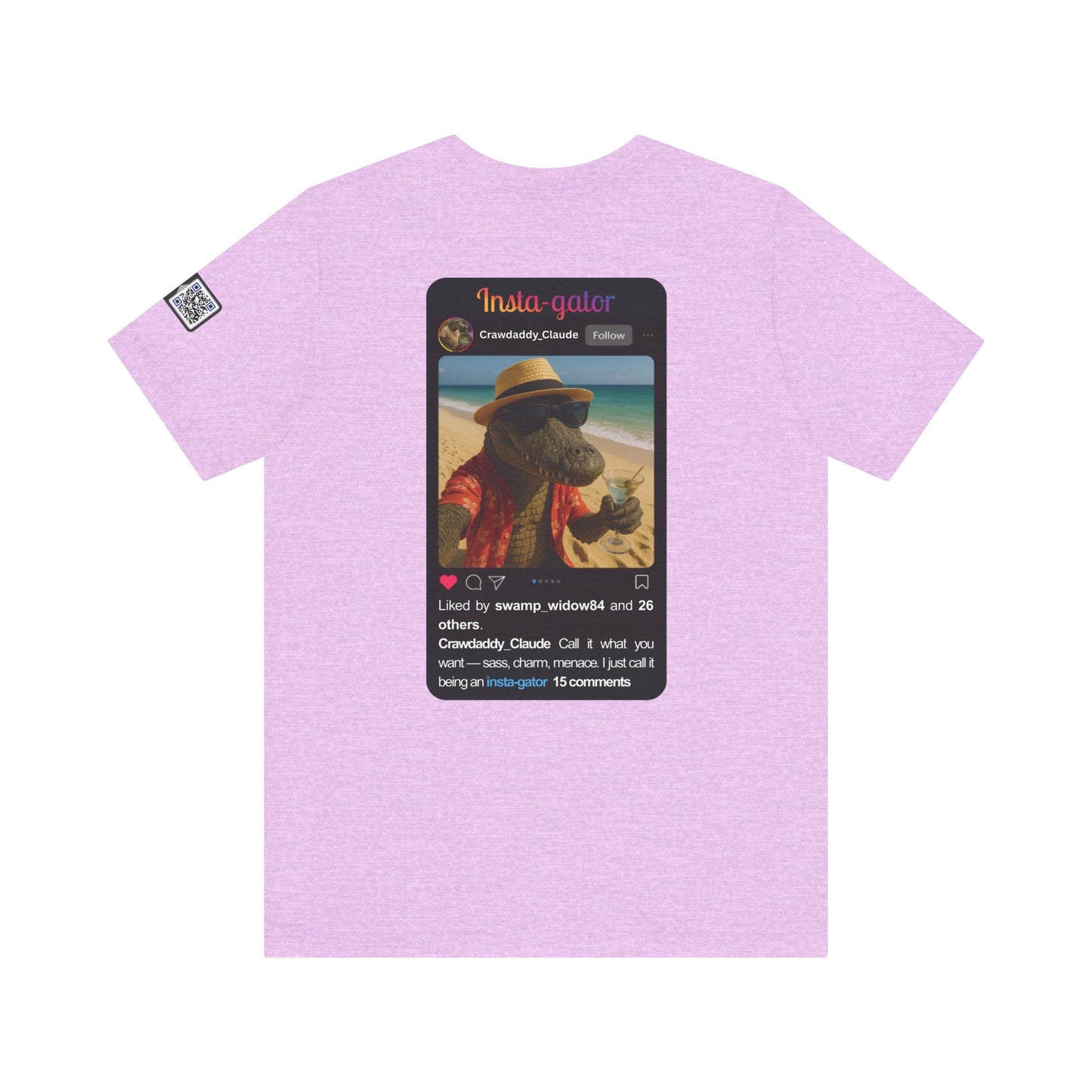 Insta-gator Fun Unisex T-Shirt Style 1