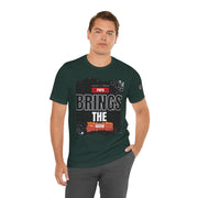 Funny Dad Joke Short Sleeve Tee, Papa Brings the Bacon