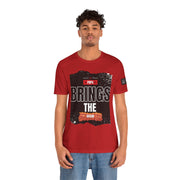 Funny Dad Joke Short Sleeve Tee, Papa Brings the Bacon