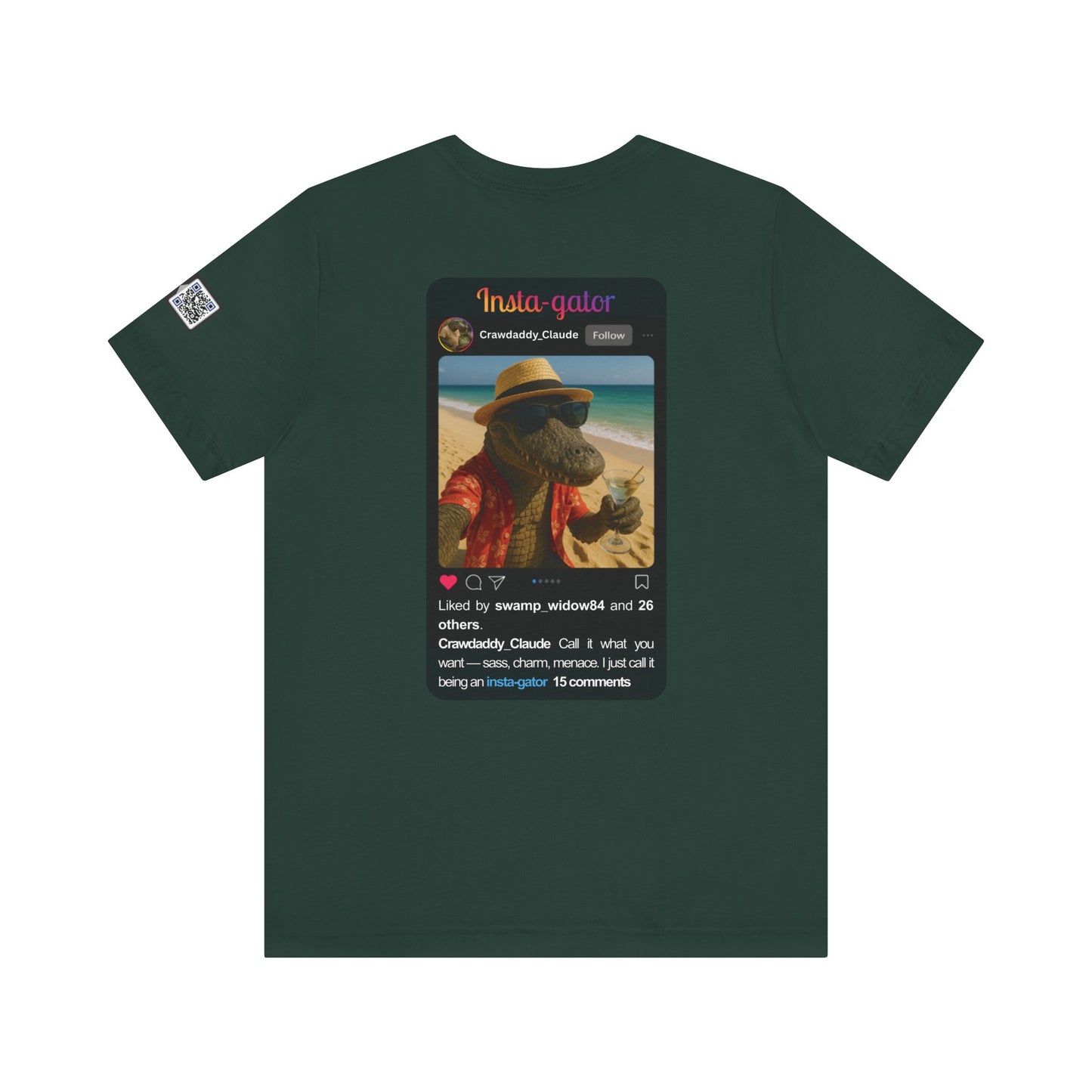 Insta-gator Fun Unisex T-Shirt Style 1