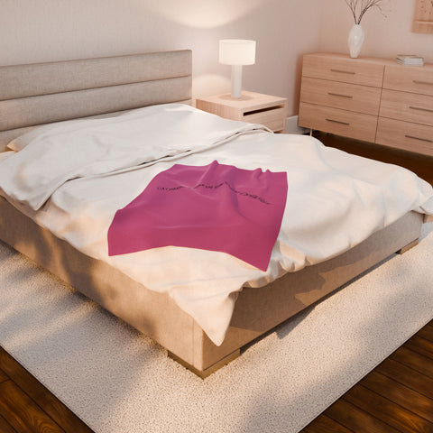 Cozy Velveteen Plush Blanket - A Mother&