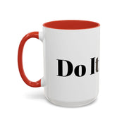 Motivational Accent Coffee Mug with "Do It Today" design, vibrant color contrast, perfect for home and office.