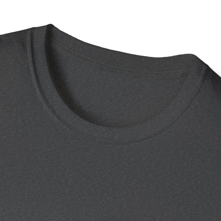Unisex Softstyle T-Shirt with crew neckline, smooth fabric.
