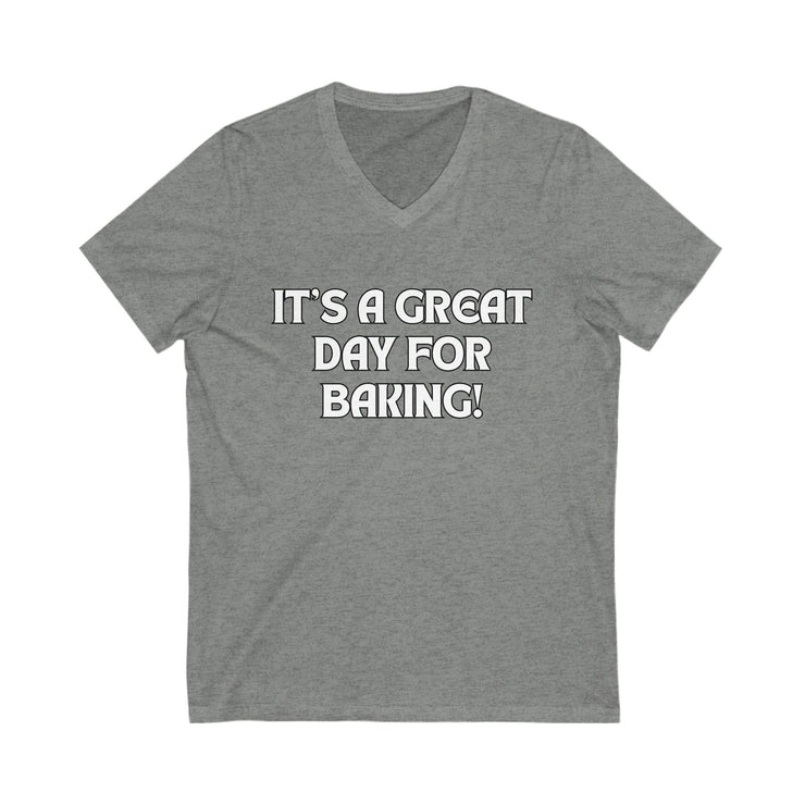 Baking Enthusiast V-Neck Tee with "It&
