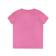 Inspirational Ladies' V-Neck T-Shirt - 'All Things Are Possible With God'