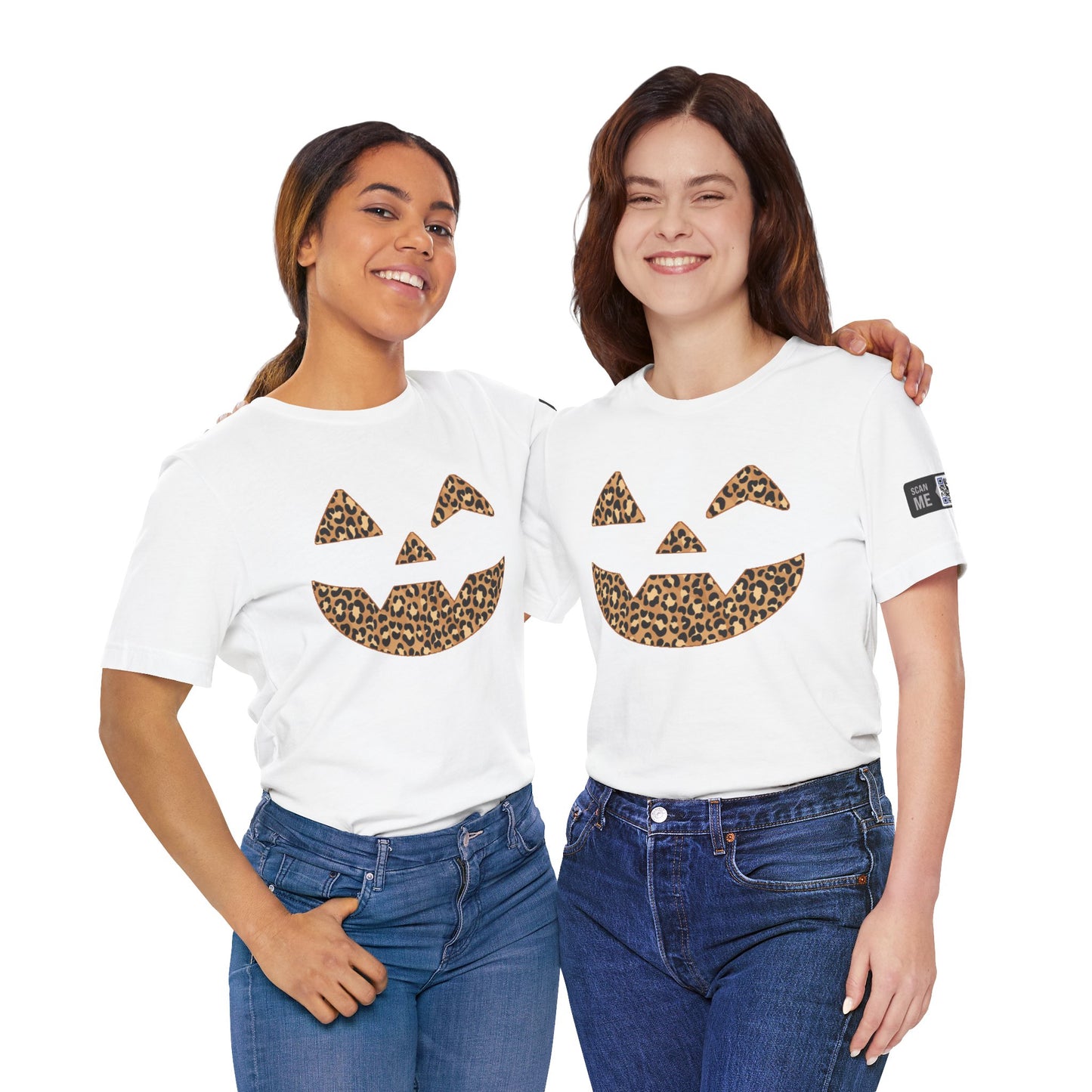 Leopard Print Jac O'Lantern Halloween Tee