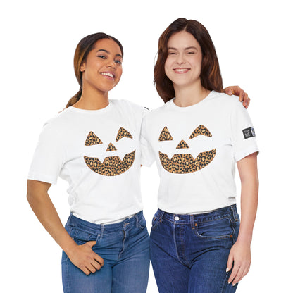 Leopard Print Jac O'Lantern Halloween Tee