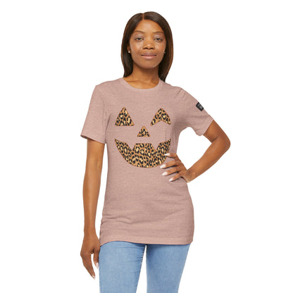 Leopard Print Jac O'Lantern Halloween Tee