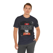 Funny Dad Joke Short Sleeve Tee, Papa Brings the Bacon