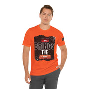Funny Dad Joke Short Sleeve Tee, Papa Brings the Bacon