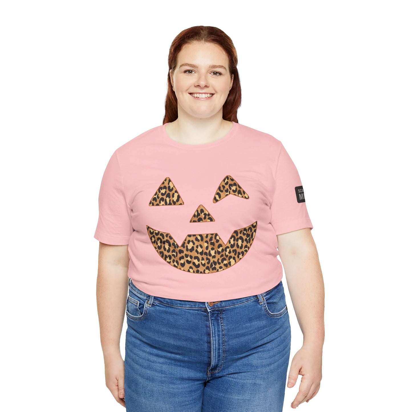 Leopard Print Jac O'Lantern Halloween Tee