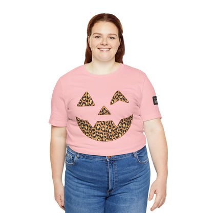 Leopard Print Jac O'Lantern Halloween Tee