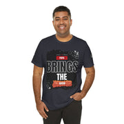 Funny Dad Joke Short Sleeve Tee, Papa Brings the Bacon