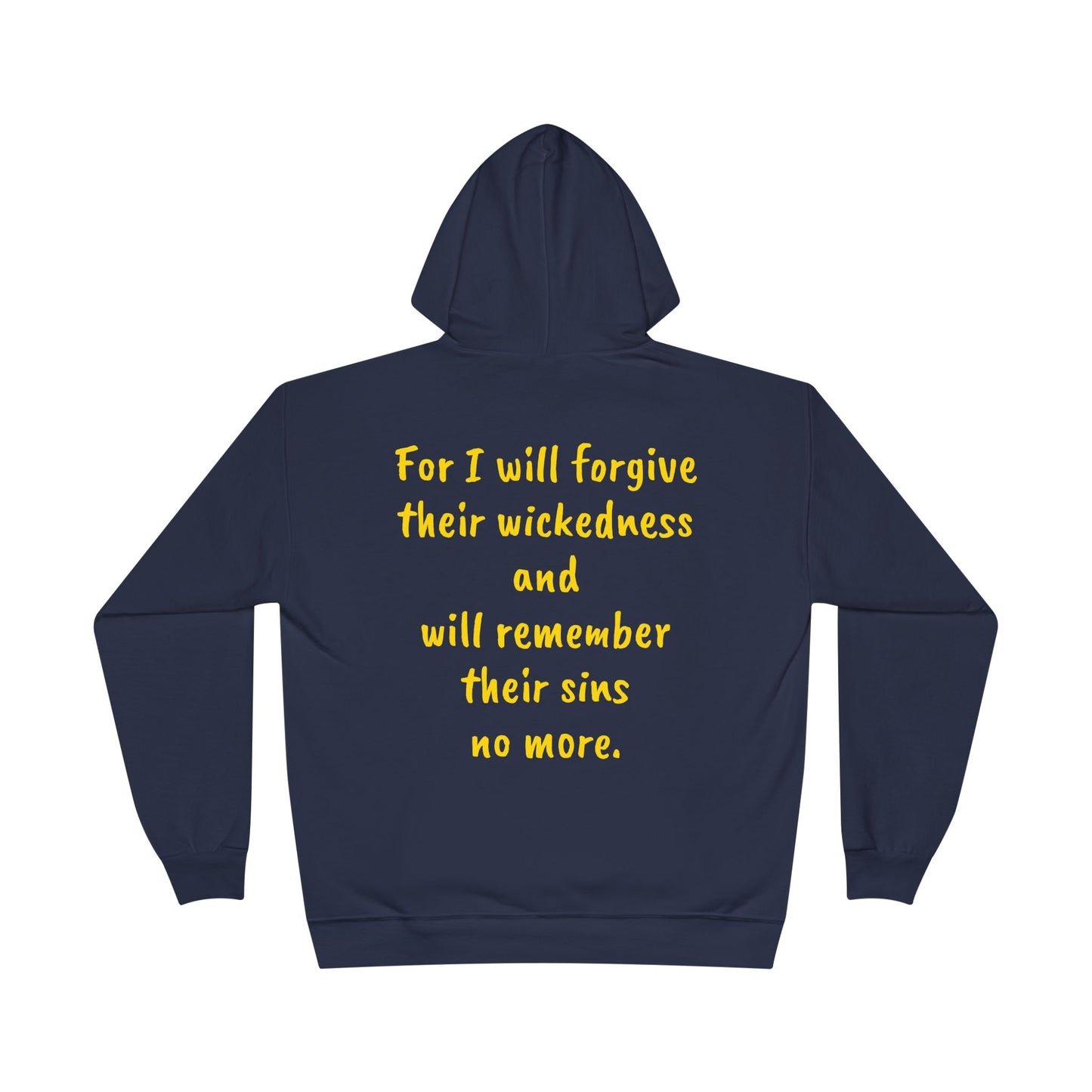 Hebrews 8:12 Unisex EcoSmart® Pullover Hoodie Sweatshirt