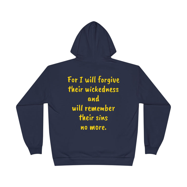 Hebrews 8:12 Unisex EcoSmart® Pullover Hoodie Sweatshirt