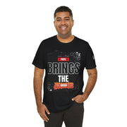 Funny Dad Joke Short Sleeve Tee, Papa Brings the Bacon