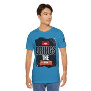 Funny Dad Joke Short Sleeve Tee, Papa Brings the Bacon