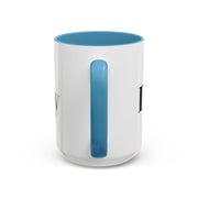 Motivational accent coffee mug with blue handle and interior, featuring "Do It Today" text.