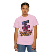 Unisex Garment-Dyed T-shirt with "Lean & Clean with Fitness Chef Christine" graphic, casual and motivational wear.