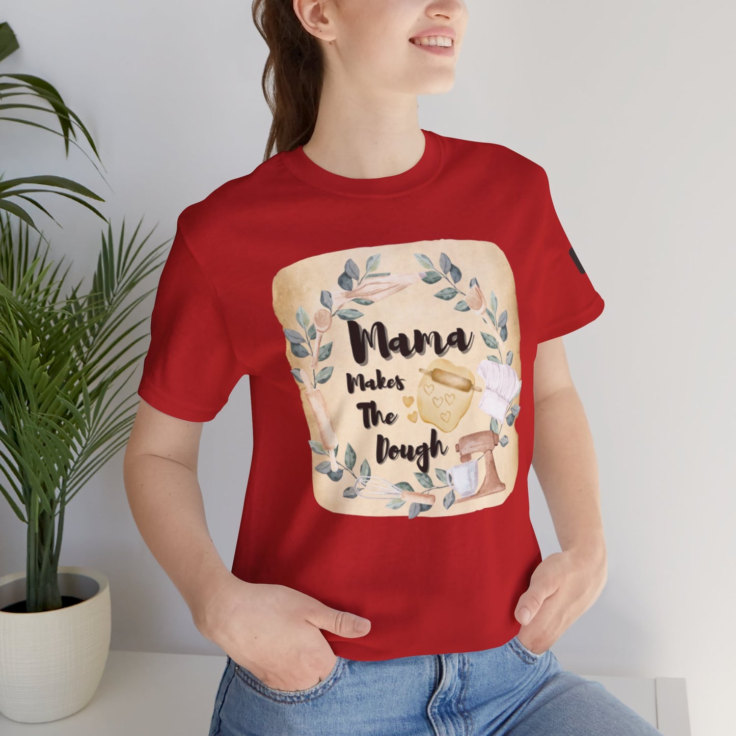 Momma Makes The Dough Short Sleeve Funny Cooking Shirt