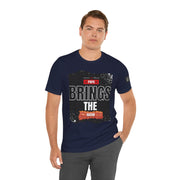 Funny Dad Joke Short Sleeve Tee, Papa Brings the Bacon