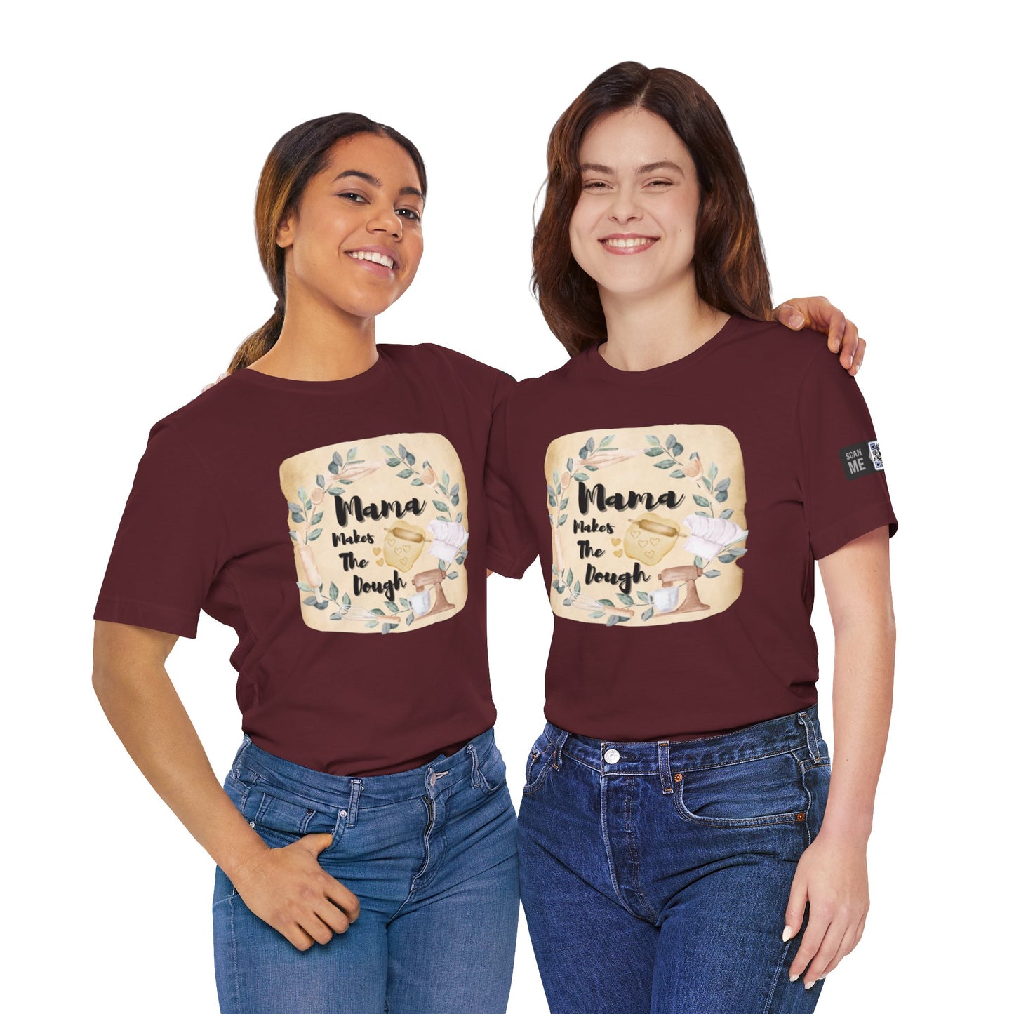 Momma Makes The Dough Short Sleeve Funny Cooking Shirt