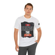 Funny Dad Joke Short Sleeve Tee, Papa Brings the Bacon