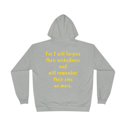 Hebrews 8:12 Unisex EcoSmart® Pullover Hoodie Sweatshirt