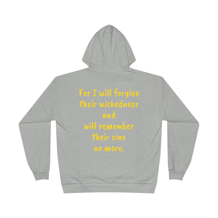 Hebrews 8:12 Unisex EcoSmart® Pullover Hoodie Sweatshirt