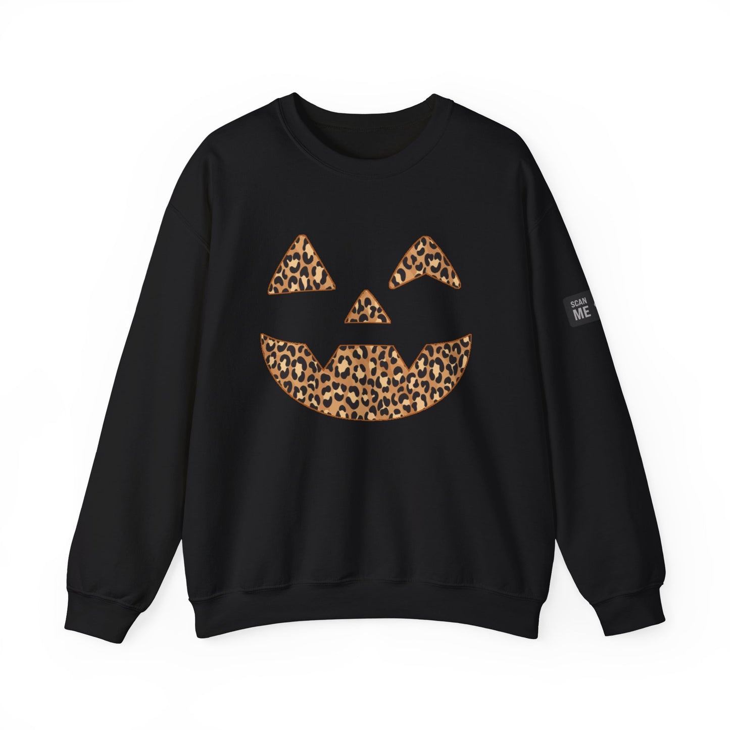 Leopard Print Jack-O'-Lantern Sweatshirt