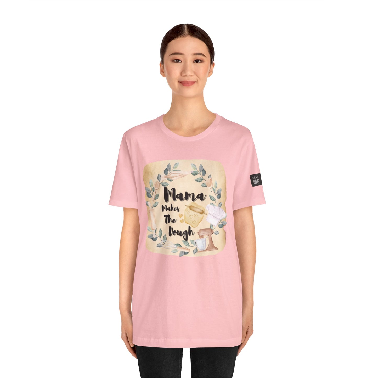 Momma Makes The Dough Short Sleeve Funny Cooking Shirt