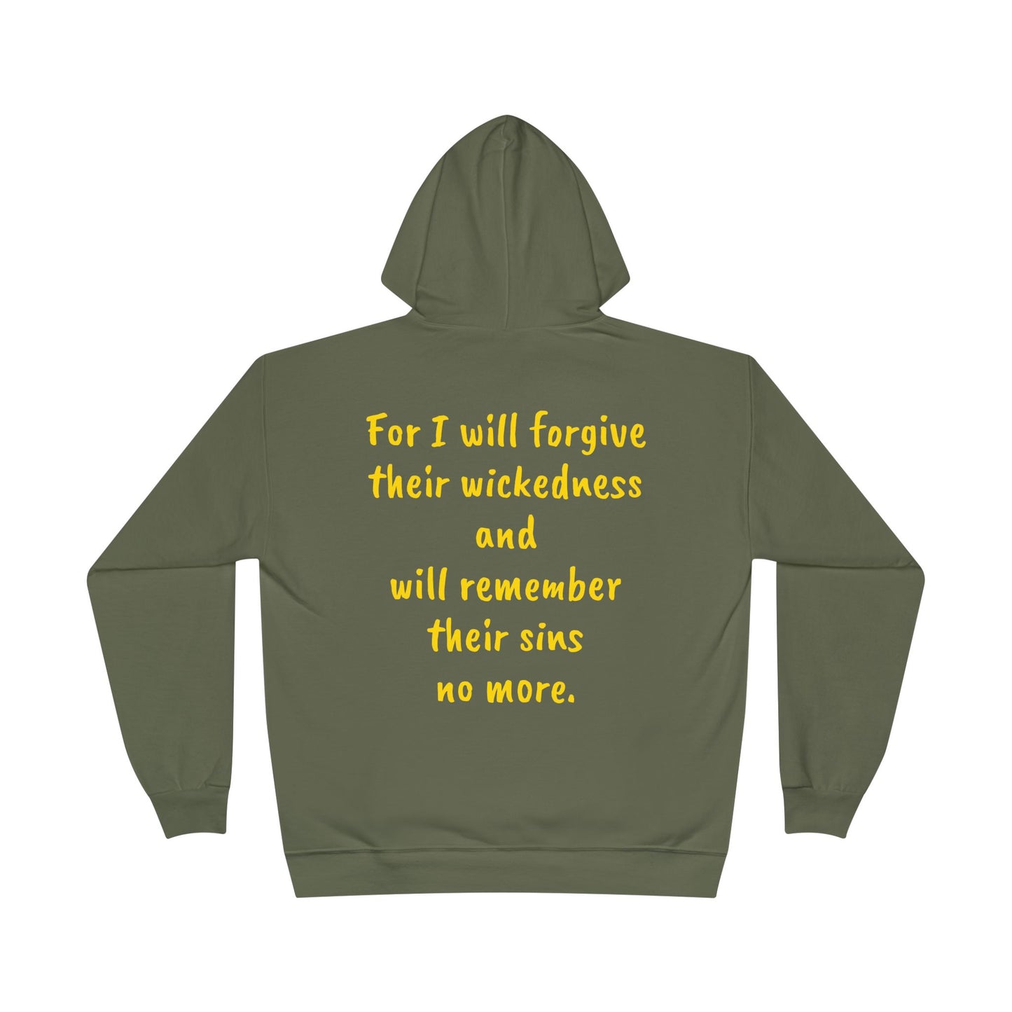 Hebrews 8:12 Unisex EcoSmart® Pullover Hoodie Sweatshirt