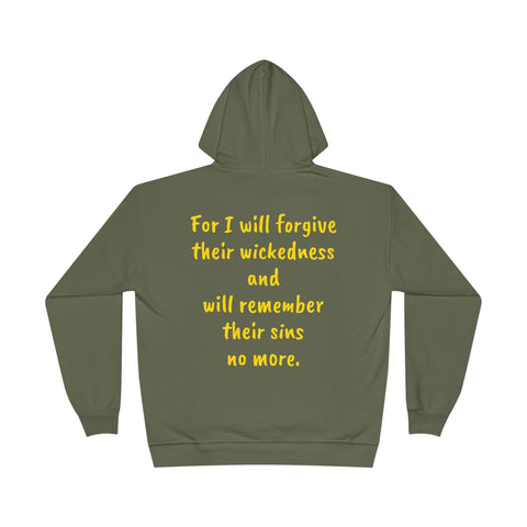 Hebrews 8:12 Unisex EcoSmart® Pullover Hoodie Sweatshirt