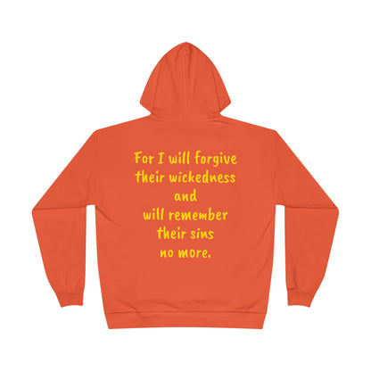 Hebrews 8:12 Unisex EcoSmart® Pullover Hoodie Sweatshirt