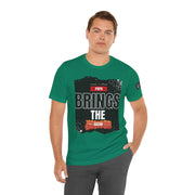 Funny Dad Joke Short Sleeve Tee, Papa Brings the Bacon